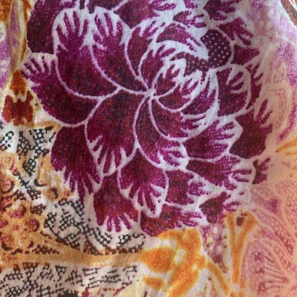 Terra & Sky multi color floral  Ruffle sleeve top - Picture 4 of 9